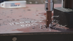 How to drill a hole in Hardox® wear plate