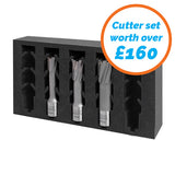 S50 Dual Speed Magnet Drill + TCT Broach Cutter Set
